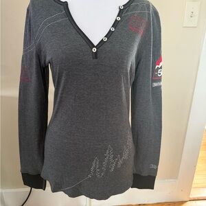 Alp-N-Rock Jackson Hole 50th Anniversary Henley Top NWT Small Ski Alpine
